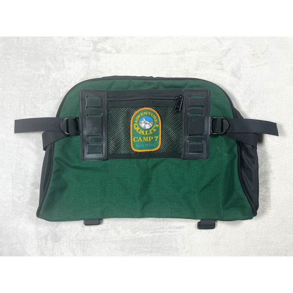 Vintage 70s Camp 7 Waist Pack Green Made in USA Hiking Mountaineering Bag